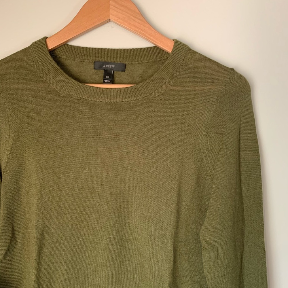 J. Crew // Olive Wool Sweater